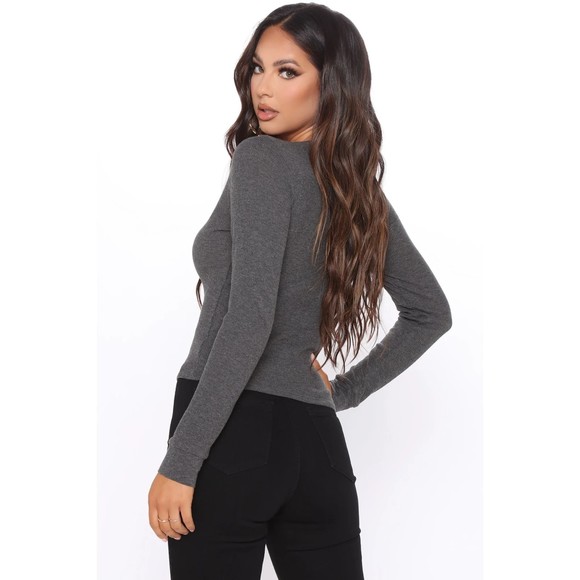 My Favorite Henley Top Mauve color size Small - Picture 2 of 4